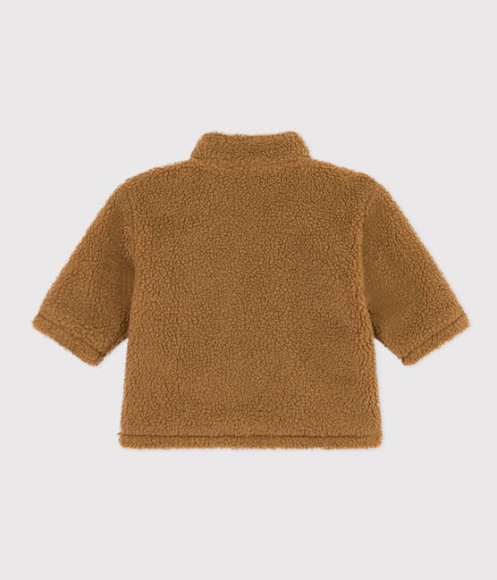 Chaqueta de sherpa de bebé marron BRINDILLE