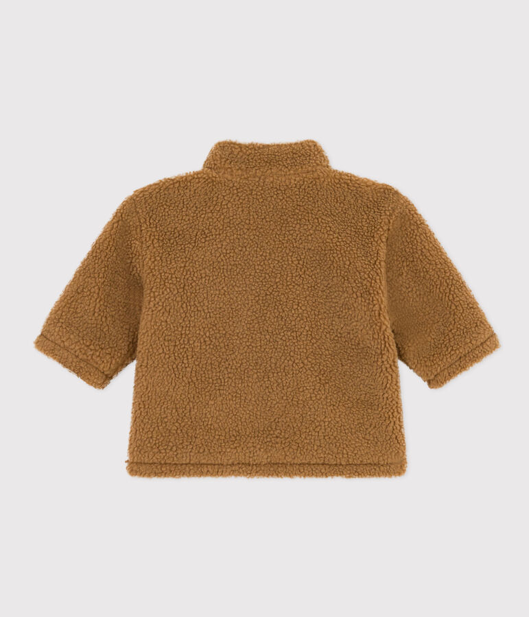 Chaqueta de sherpa de beb&eacute; marron