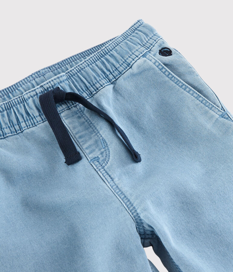 Pantal&oacute;n de felpa vaquero de ni&ntilde;o azul