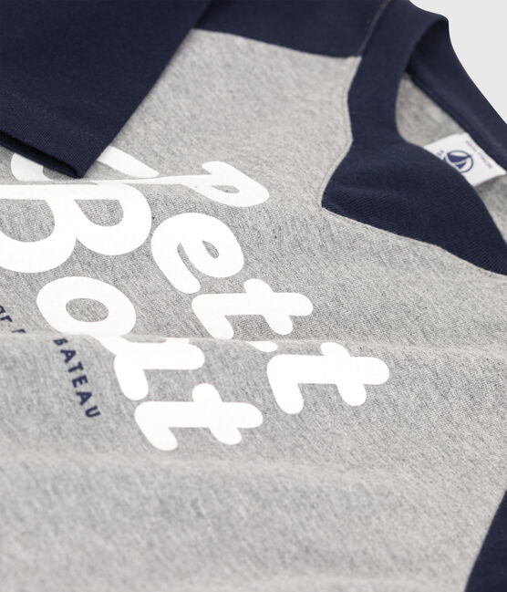 Camiseta de punto de manga larga para niño gris SUBWAY/azul SMOKING