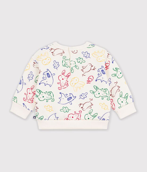 Sudadera de algod&oacute;n con estampado de animal para beb&eacute; crudo/multicolor