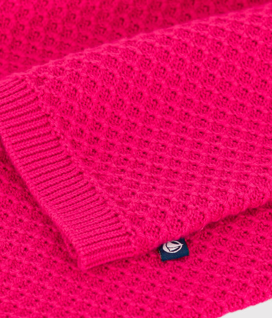 Cárdigan de algodón para niña rosa DELHI