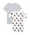 Par de camisetas manga corta para niña variante 1