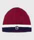 Gorro de punto tricotado con forro polar para bebé