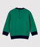 Sudadera de muletón de bebé. verde PIVERT