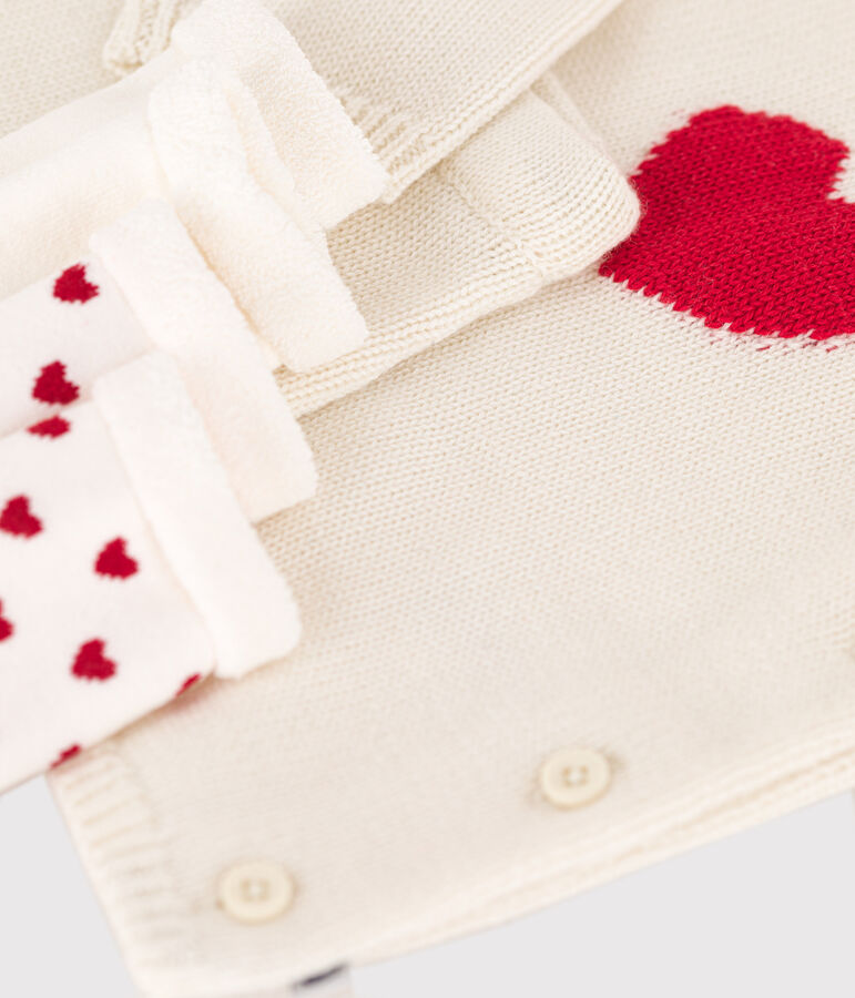 Estuche de regalo de punto para reci&eacute;n nacido multicolor