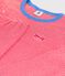 Pijama milrayas de algodón orgánico infantil unisex rojo PEPS/blanco MARSHMALLOW