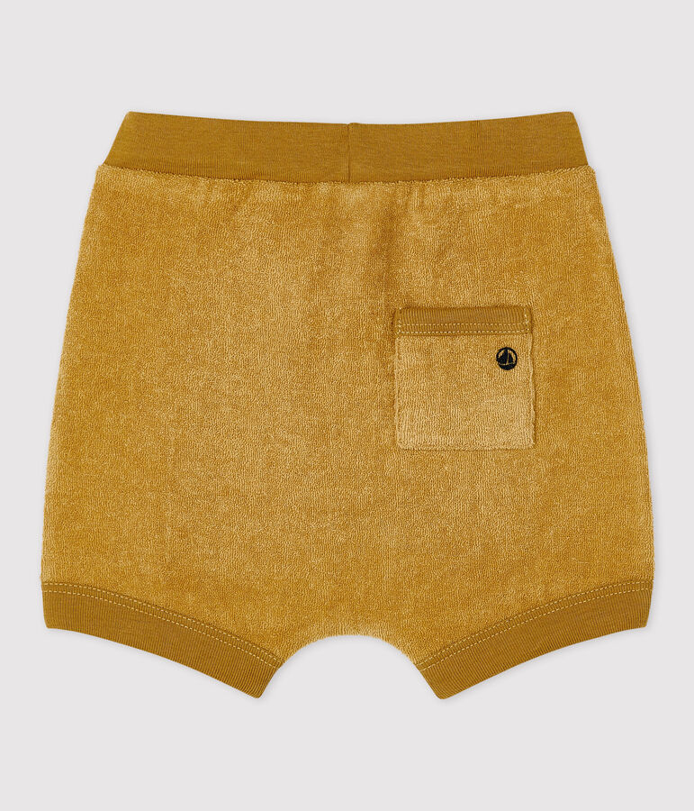 Shorts de rizo de beb&eacute; amarillo