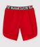 Short de baño reciclado de niño rojo TERKUIT