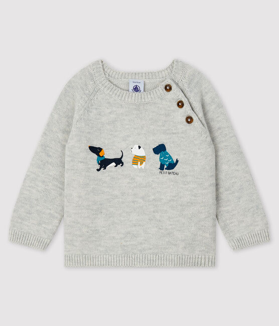 Jersey con motivo para bebé niño gris BELUGA CHINE