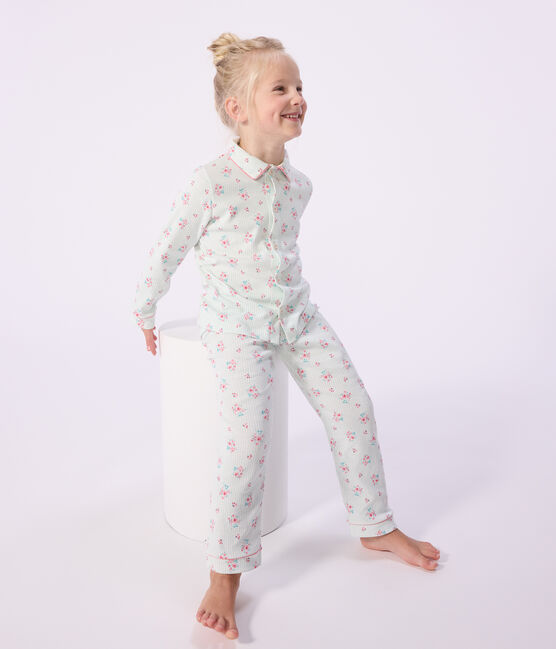 Pijama infantil abotonado de algodón estampado MARSHMALLOW/ AMANDIER/ MULTICO