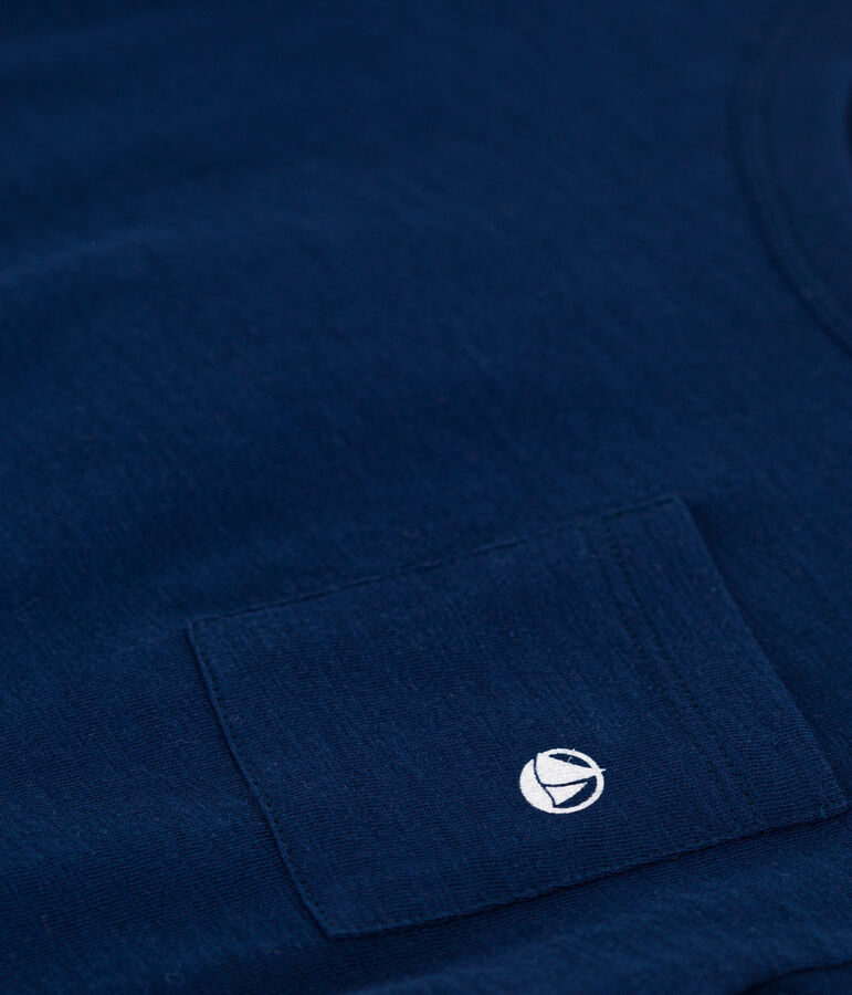 Camiseta de punto flameado para ni&ntilde;o azul MEDIEVAL