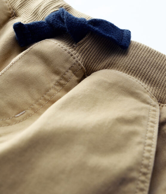 Pantalón de corte normal de gabardina de niño beige JERRYCAN