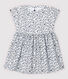 Vestido de manga corta de popelina de bebé niña