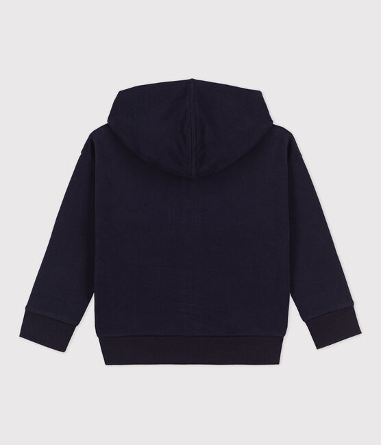 Sudadera con capucha petit Boat y cremallera de niño  azul SMOKING