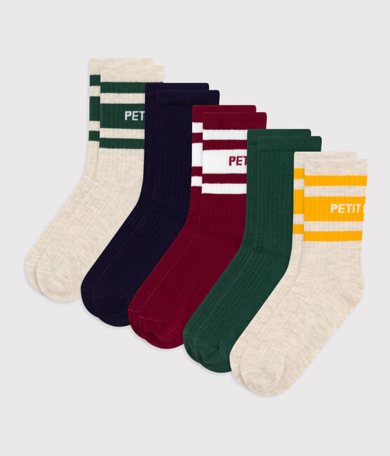 5 pares de calcetines infantiles de algodón variante 1