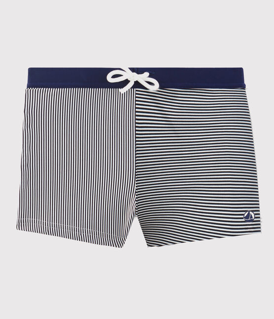 Bañador de niño azul ABYSSE/blanco LAIT