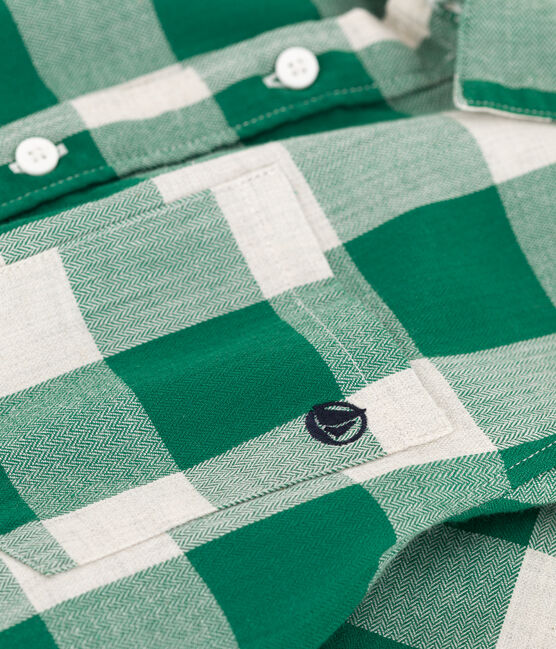 Camisa a cuadros de franela de niño MATCHA/ AVALANCHE
