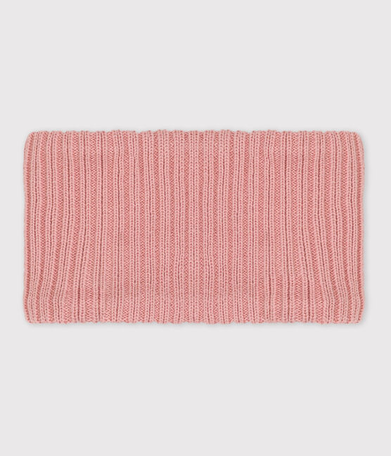 Cuello de punto tricotado con forro polar reciclado para bebé rosa SALINE