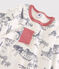 Pijama de tela de Jouy París de algodón de niño blanco MARSHMALLOW/azul MEDIEVAL