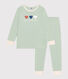 Pijama infantil liso de algodón