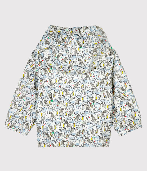 Cortavientos estampado para beb&eacute; unisex blanco/verde/multicolor