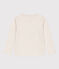 Camiseta de algodón de manga larga de niña/niño beige MONTELIMAR CHINE