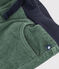 Pantalón recto de terciopelo medio de niña / niño verde VALLEE