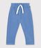 Pantal&oacute;n de jogging liso de algod&oacute;n para beb&eacute; azul