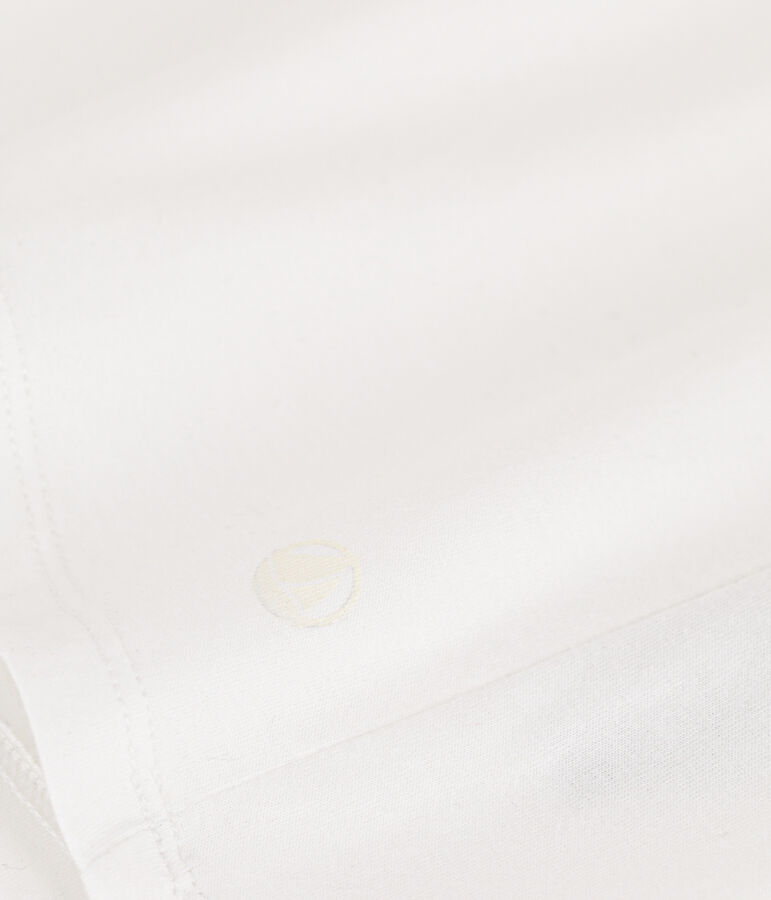 Camiseta LA RECTA de algod&oacute;n con cuello redondo para mujer blanco