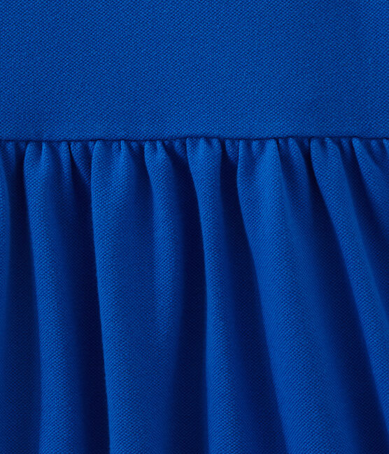 Vestido para niña de manga corta azul PERSE