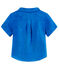 Camisa manga corta de lino para bebé niño azul RIYADH