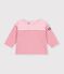 Camiseta de manga larga a rayas de algod&oacute;n para beb&eacute; rosa/rosa