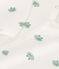 Pijama sin pies de algodón con ranas para bebé blanco MARSHMALLOW/blanco MULTICO