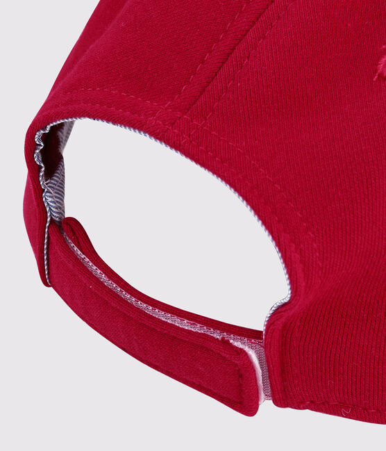 Gorra de felpa de niño rojo TERKUIT/blanco MARSHMALLOW