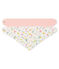 Lote de 2 bandanas baberos de bebé niña variante 1