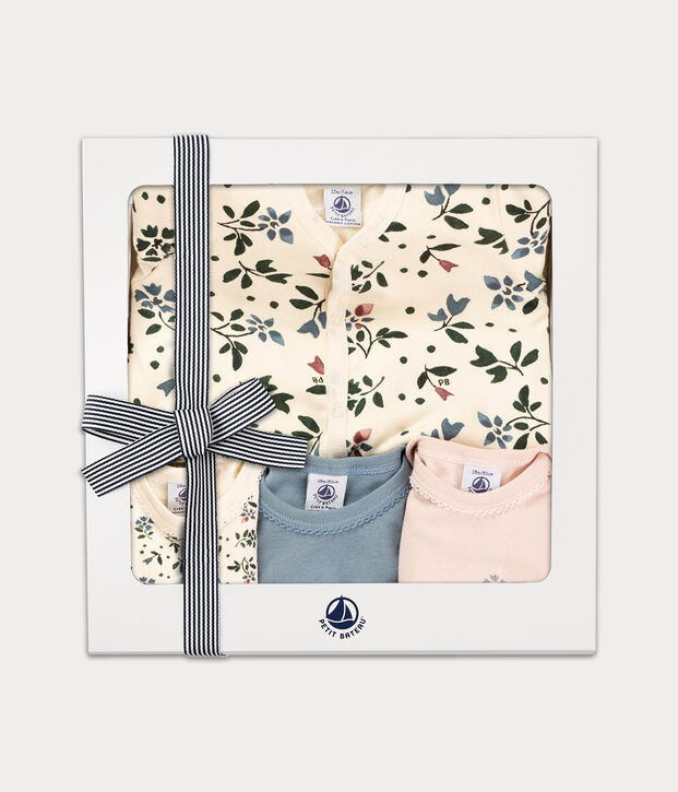 Estuche de regalo de flores para beb&eacute; multicolor