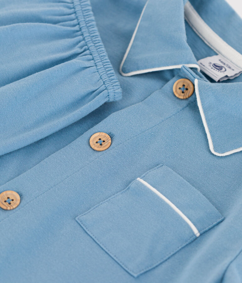 Pijama de punto para ni&ntilde;o azul
