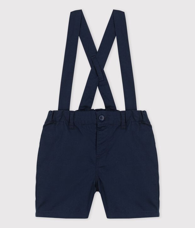 Graciosos shorts con tirantes de sarga para beb&eacute; SMOKING