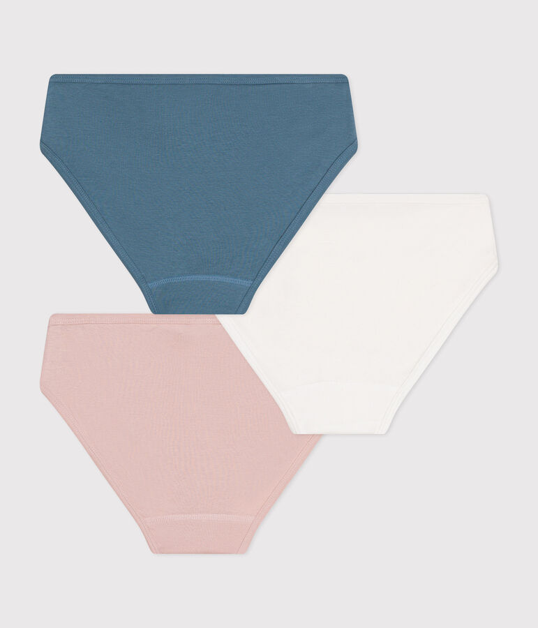 Juego de 3 braguitas de mujer de algod&oacute;n multicolor