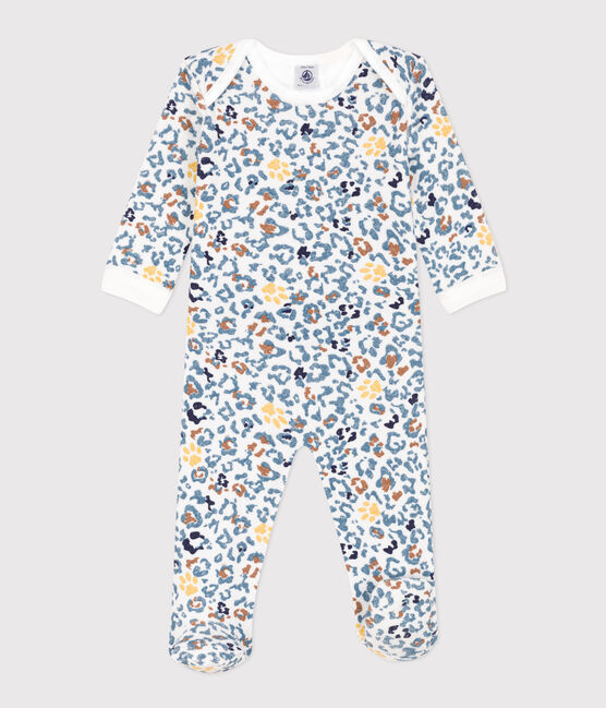 Pijama de rizo para bebé blanco MARSHMALLOW/blanco MULTICO
