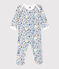 Pijama de rizo para bebé blanco MARSHMALLOW/blanco MULTICO