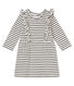 Vestido a rayas marineras para bebé niña