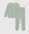 Pijama de algodón con estampado de árbol de Navidad para mujer blanco AVALANCHE/ MULTICO