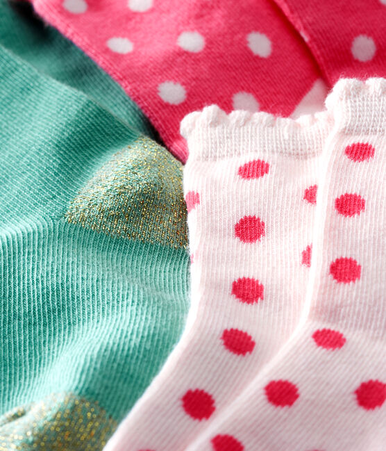 Lote de 3 pares de calcetines para bebé niña variante 2