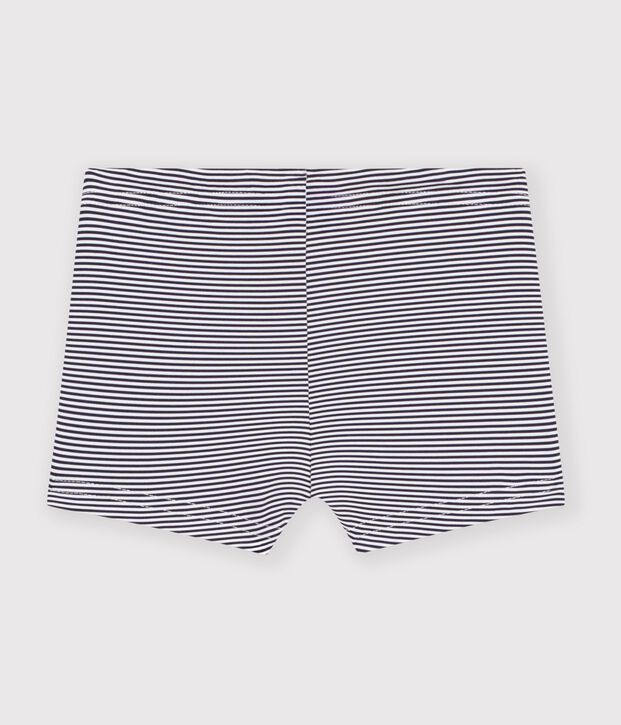Traje de ba&ntilde;o UPF 50+ de beb&eacute; azul/blanco