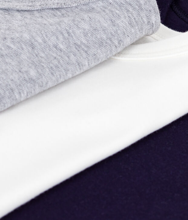 Juego de camisetas infantiles lisas de algod&oacute;n de manga corta multicolor