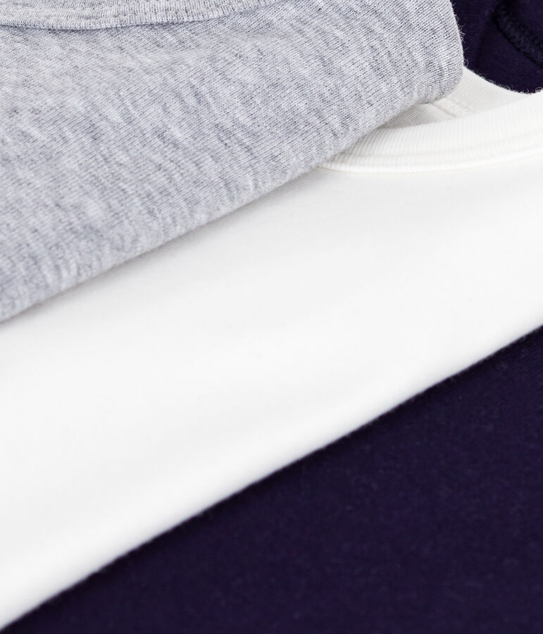 Juego de camisetas infantiles lisas de algod&oacute;n de manga corta multicolor