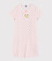 Camisón con lunares rosas de algodón de niña blanco MARSHMALLOW/rosa GRETEL