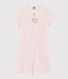 Camisón con lunares rosas de algodón de niña